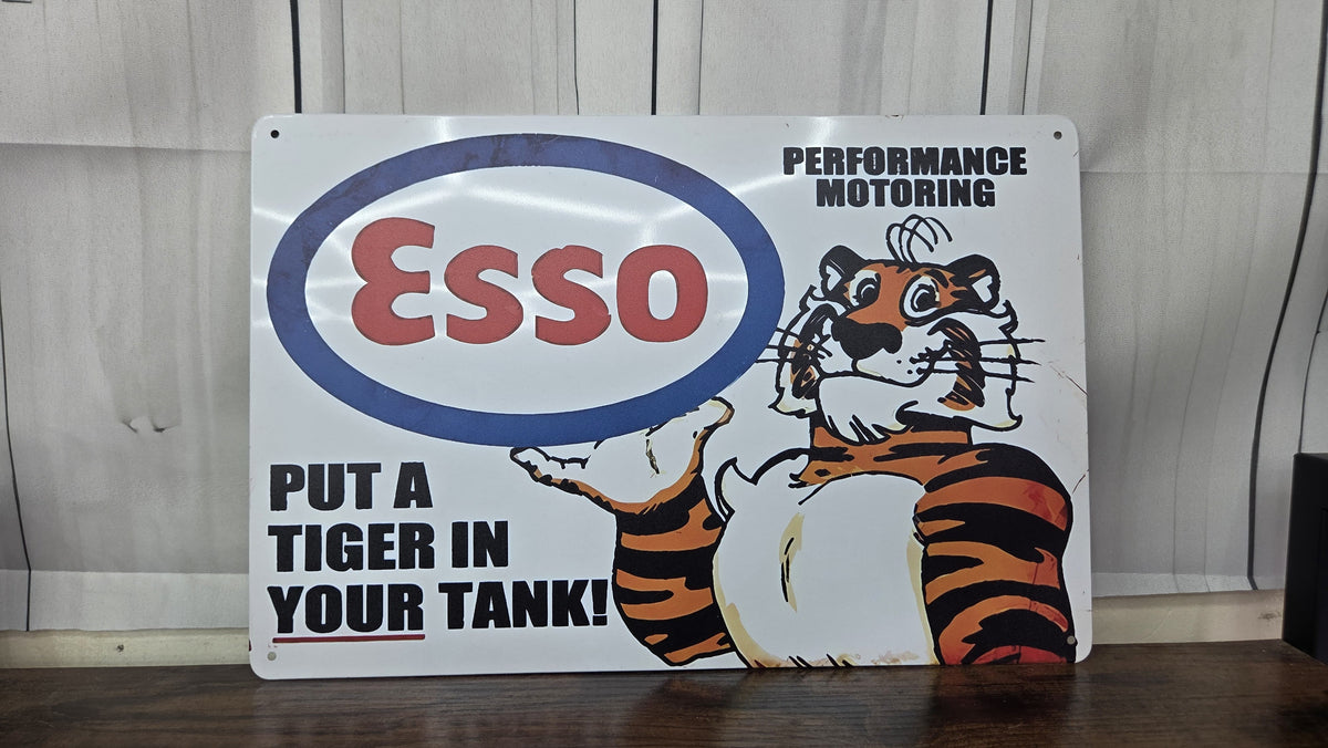Esso tiger Metal Sign