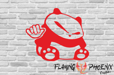 STICKER PANDA HAND JDM