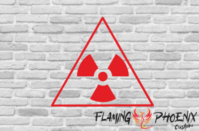 STICKER DANGER RADIATION