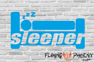 Vinyl sticker sleeper