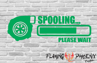 Vinyl sticker Spooling please wait