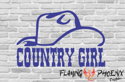 Vinyl sticker Country Girl