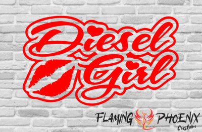 Vinyl sticker Diesel girl