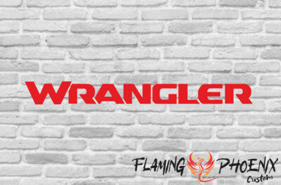 Vinyl sticker Wrangler
