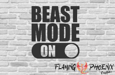 Vinyl sticker Beast Mode ON