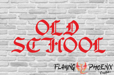 STICKER OLD SCHOOL GOTHIC