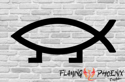 Vinyl sticker Fish evolution