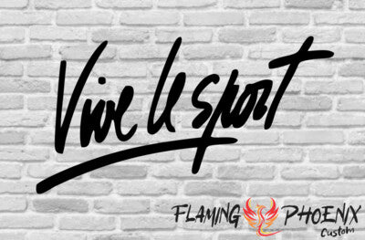 Vinyl sticker Vive le sport