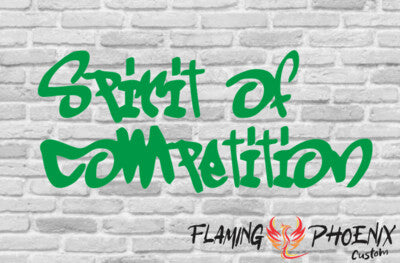 Vinyl sticker Spirit of competition