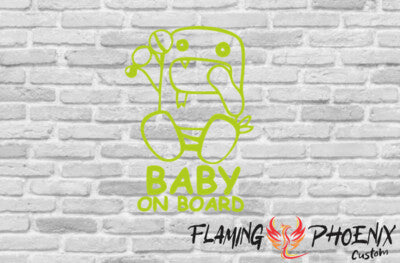 STICKER BABY ON BOARD DOMO