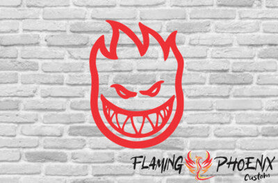 STICKER FACE ON FIRE