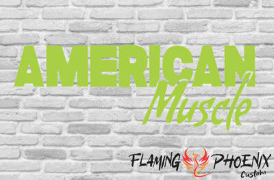 Vinyl sticker American muscle