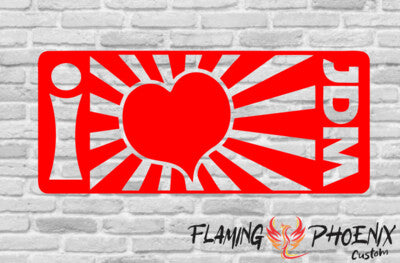 STICKER I LOVE JDM SUN