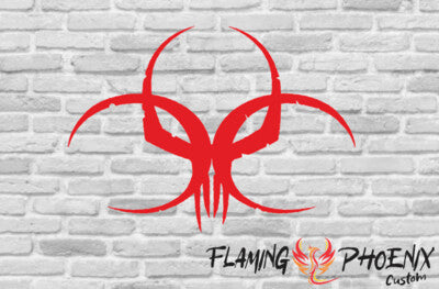 STICKER BIOHAZARD SKULL