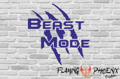 Vinyl sticker Beast Mode