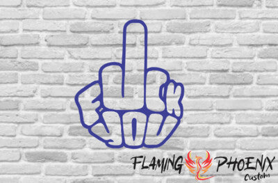 Vinyl sticker Fuck you