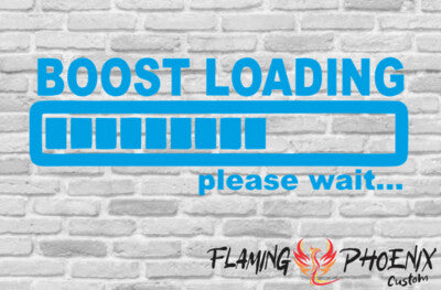 Vinyl sticker Boost Loading Please Wait
