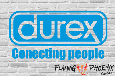 Vinyl sticker Durex conecting people