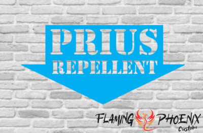 Vinyl sticker Prius repellent