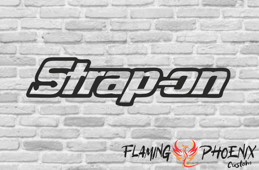 Vinyl sticker Strap-on