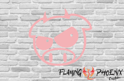 STICKER DEVIL PIG