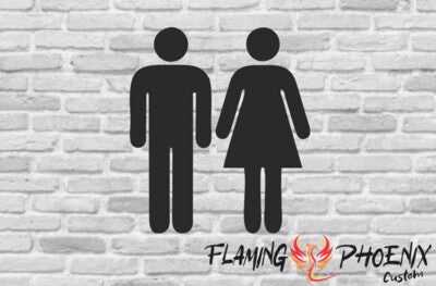 STICKER FUNNY RESTROOMS