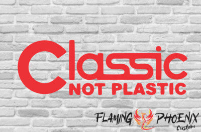Vinyl sticker Classic not plastic