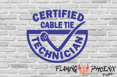 STICKER CERTIFIED CABLE TIE TECHNICIAN