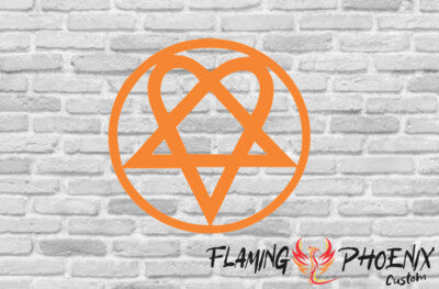 Vinyl sticker Him logo