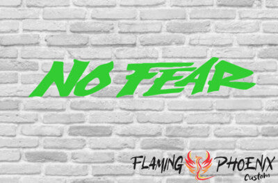 Vinyl sticker No fear