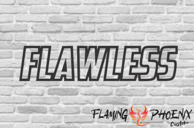 STICKER FLAWLESS OUTLINE