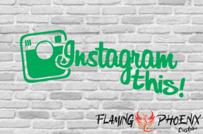 Vinyl sticker Instagram this