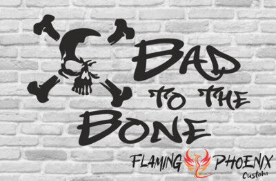 STICKER BAD TO THE BONE
