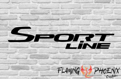 Vinyl sticker Sport line