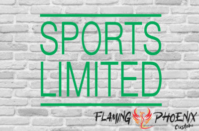Vinyl sticker Sports limited