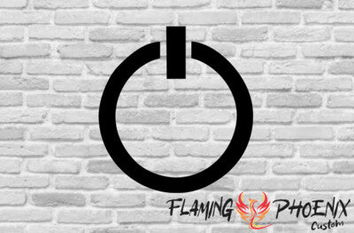 Vinyl Stickers Power Logo