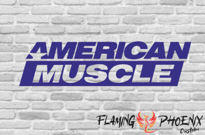 Vinyl sticker American muscle