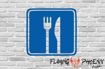STICKER RESTAURANT SIGN