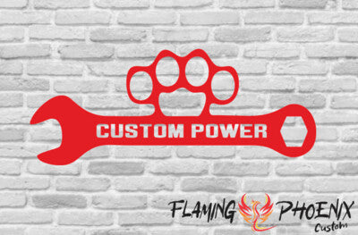 Vinyl sticker Custom Power