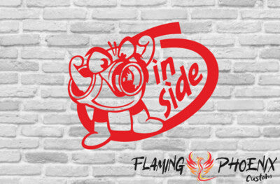 Vinyl sticker Turbo inside