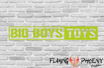 Vinyl sticker Big Boys Toys