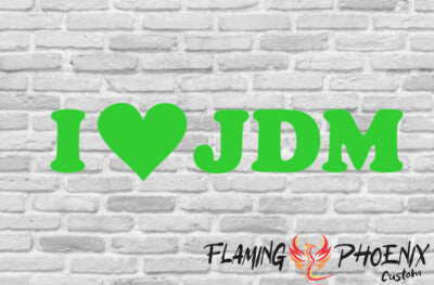 STICKER I LOVE JDM