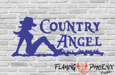 Vinyl sticker Country angel