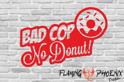 Vinyl sticker Bad Cop No Donut