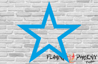 Vinyl sticker Star outline