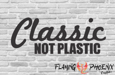Vinyl sticker Classic not plastic