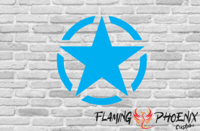 Vinyl sticker Star circle