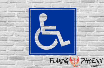 STICKER DISABLED SIGN