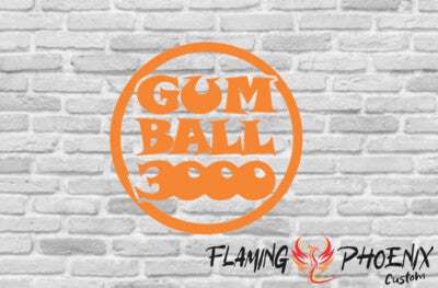 Vinyl sticker GUM BALL 3000