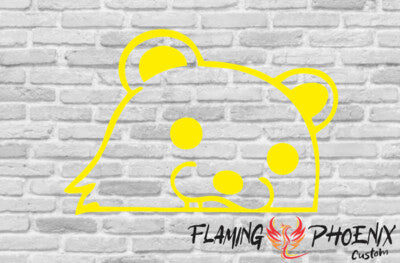 Vinyl sticker Bear head JDM